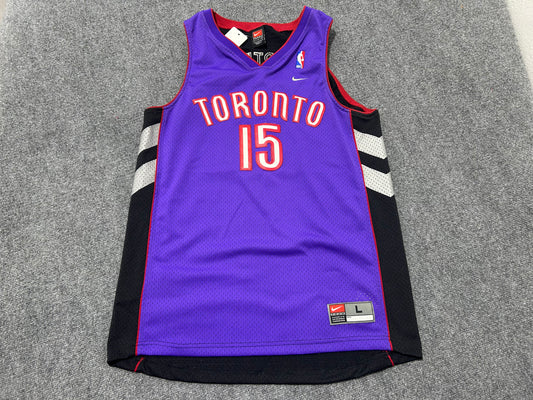 Toronto Raptors Vince Carter #15 Basketball Jersey -Purple/Black Size Large