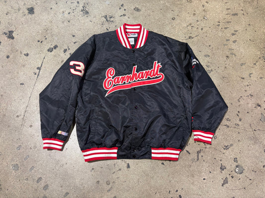 Dale Earnhardt Satin Jacket - Black Size XL