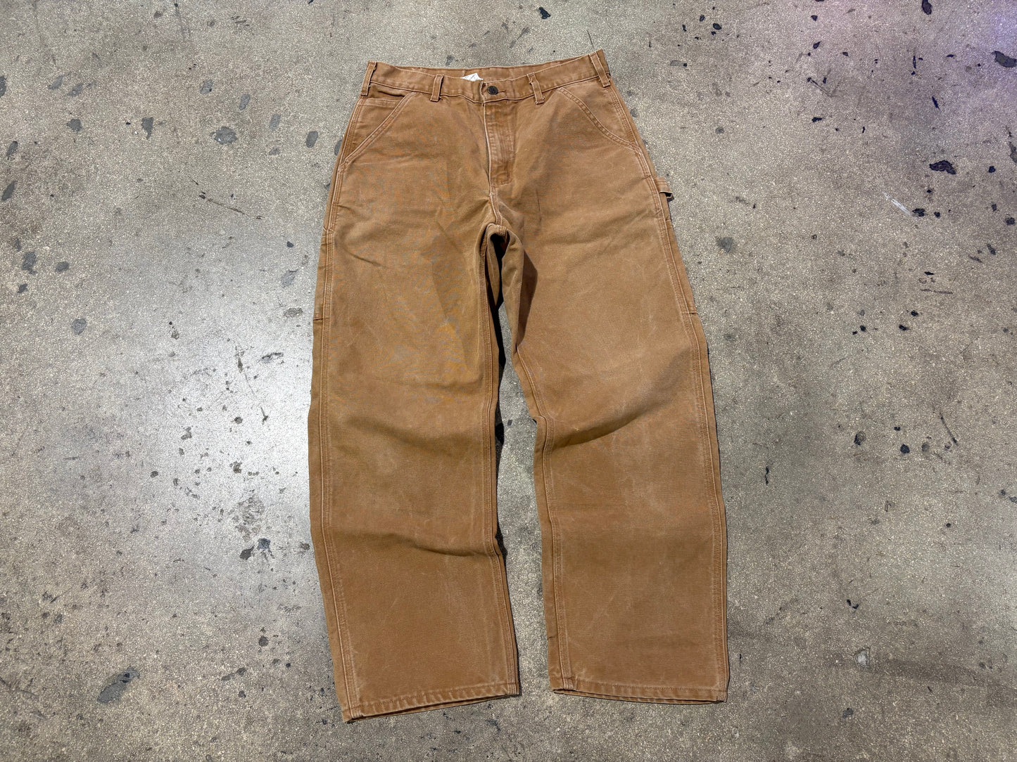 Carhartt Carpenter Work Pants - Dark Khaki Size 32 x 30