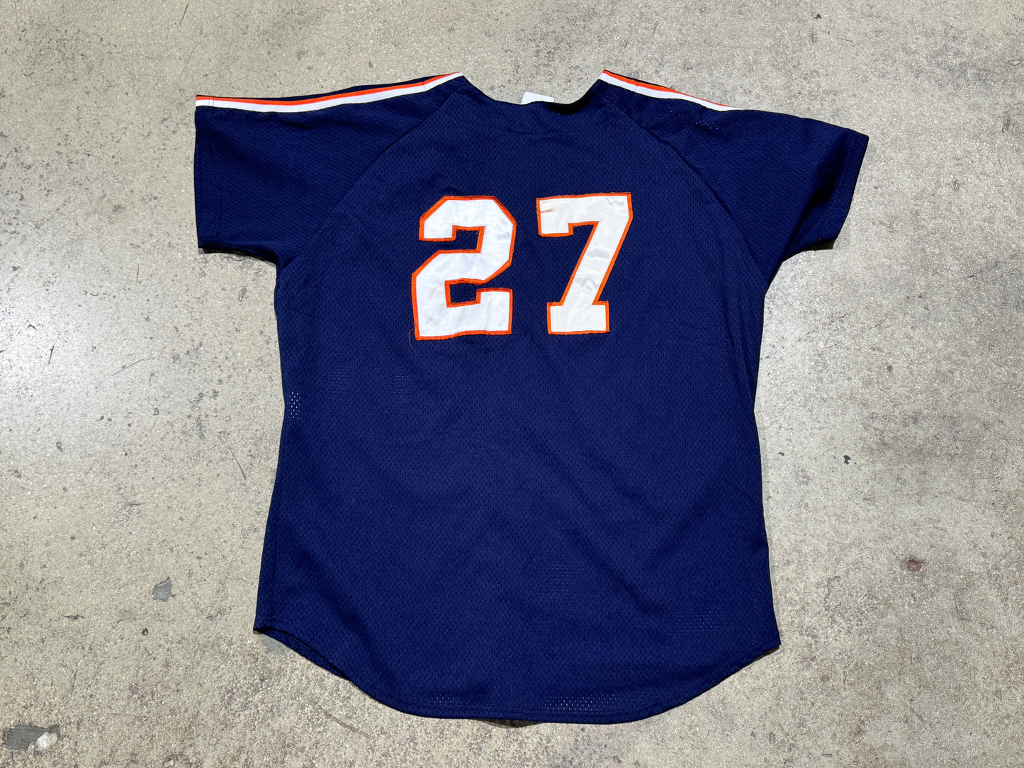 Majestic Detroit Tigers #27 Authentic Jersey - Navy Size 52/XXL