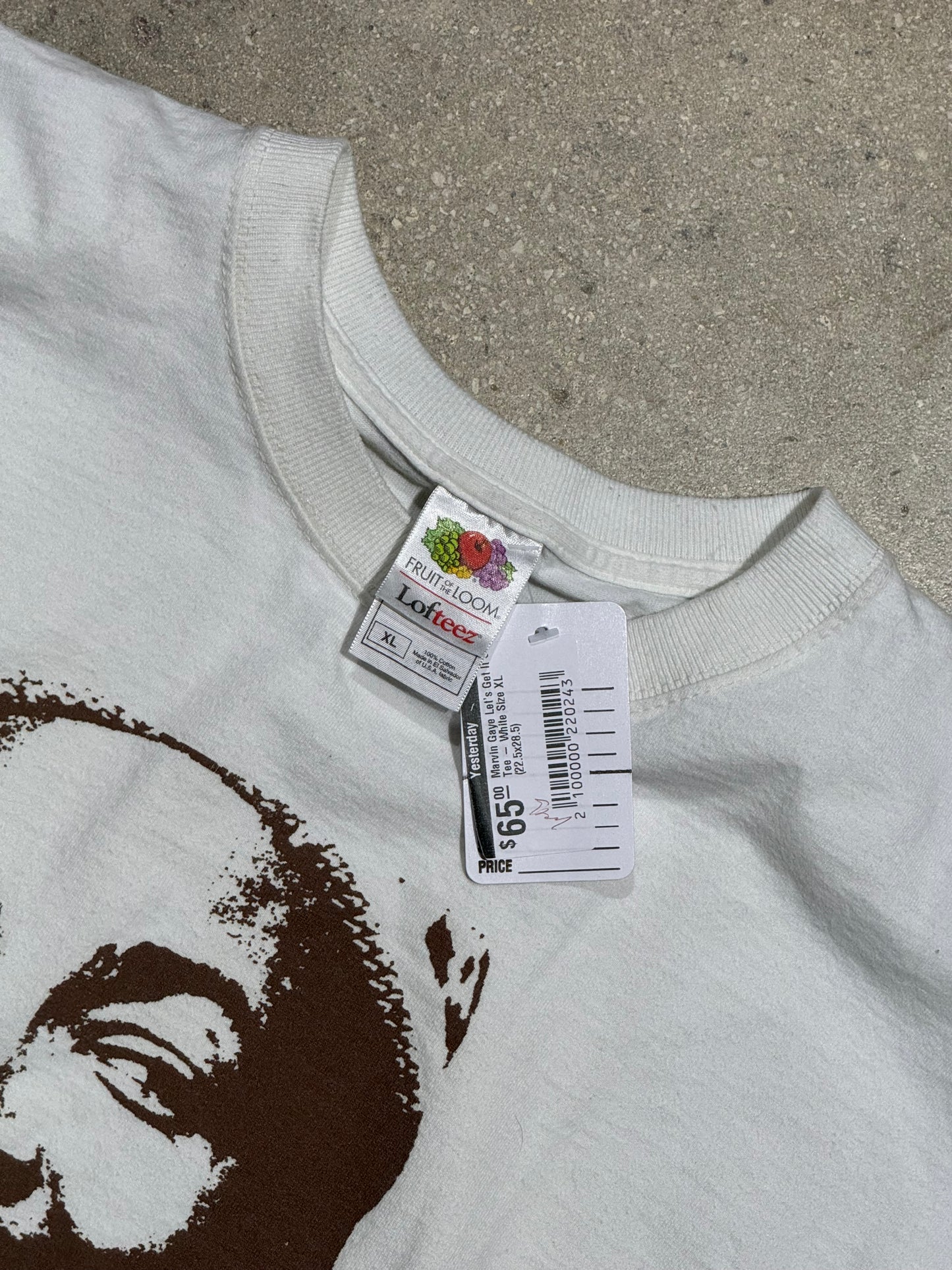 Marvin Gaye Let's Get It On Tee - White Size XL