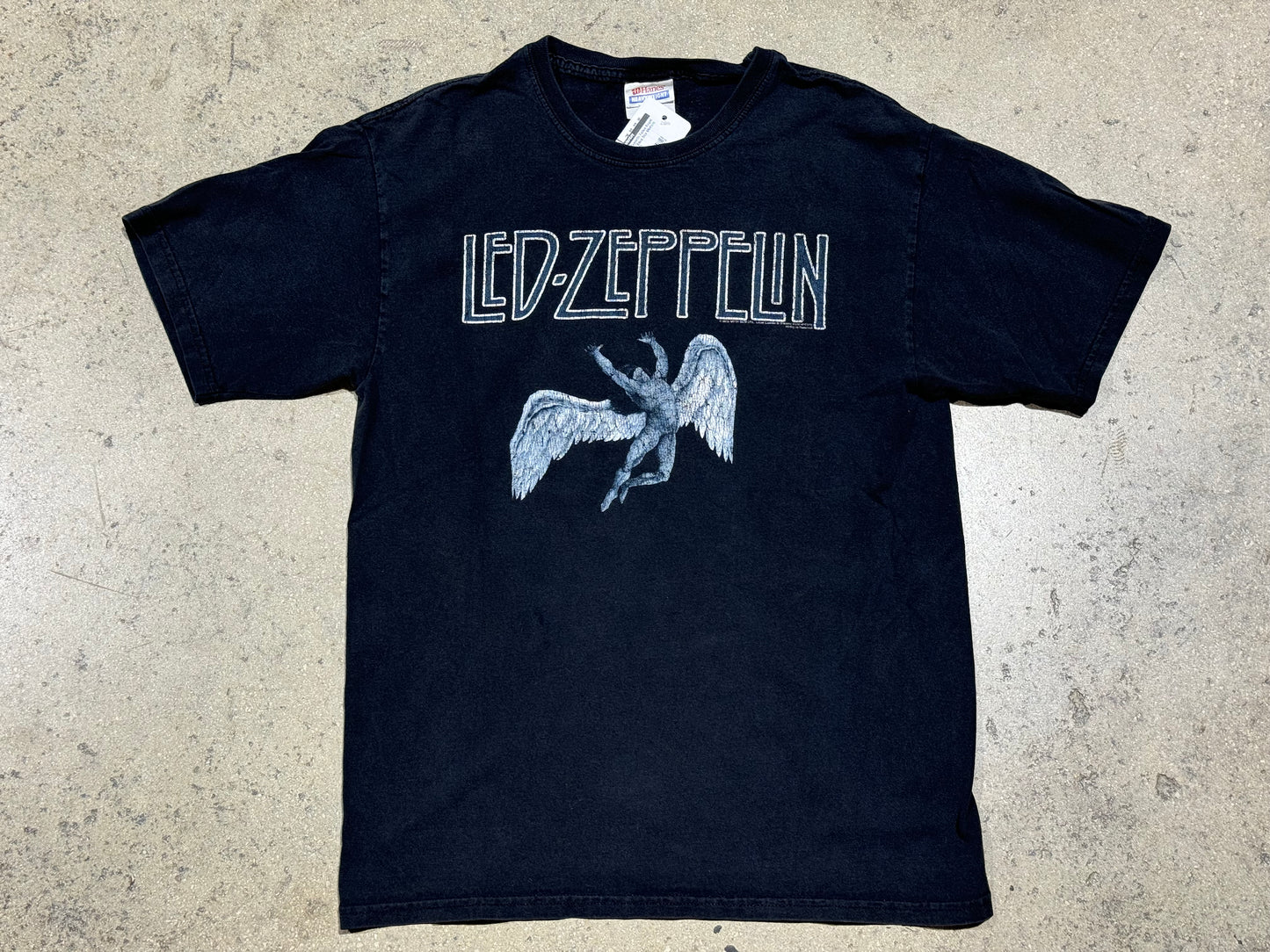 Led Zeppelin Fallen Angel Tee - Black Size Medium