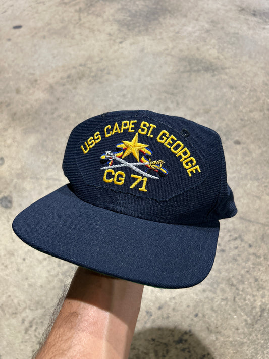 USS Cape St. George CG 71 Navy Hat = Navy