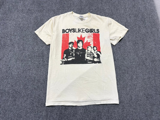 Boys Like Girls Canada Flag Tee - White Size Small
