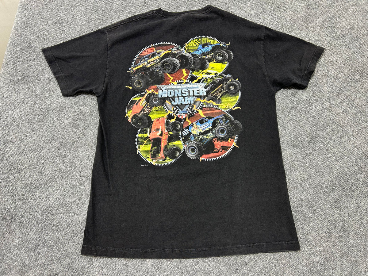 Monster Jam World Tour Tee - Black Size Large
