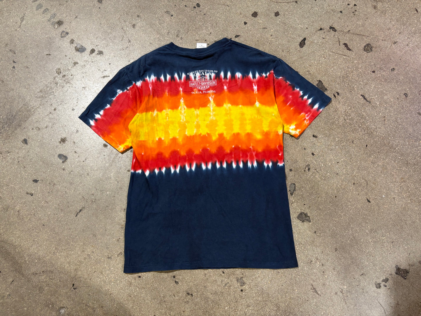 2008 Harley Davidson Tie Dye Tee - Size Medium