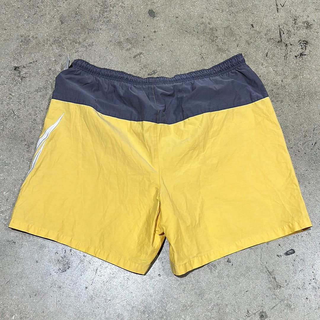 Nautica Swim Shorts - Grey/Yellow Size Large