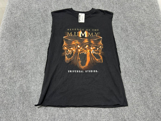 Cutoff Sleeveless Universal Studios Revenge Of The Mummy Tee - Black Size XL