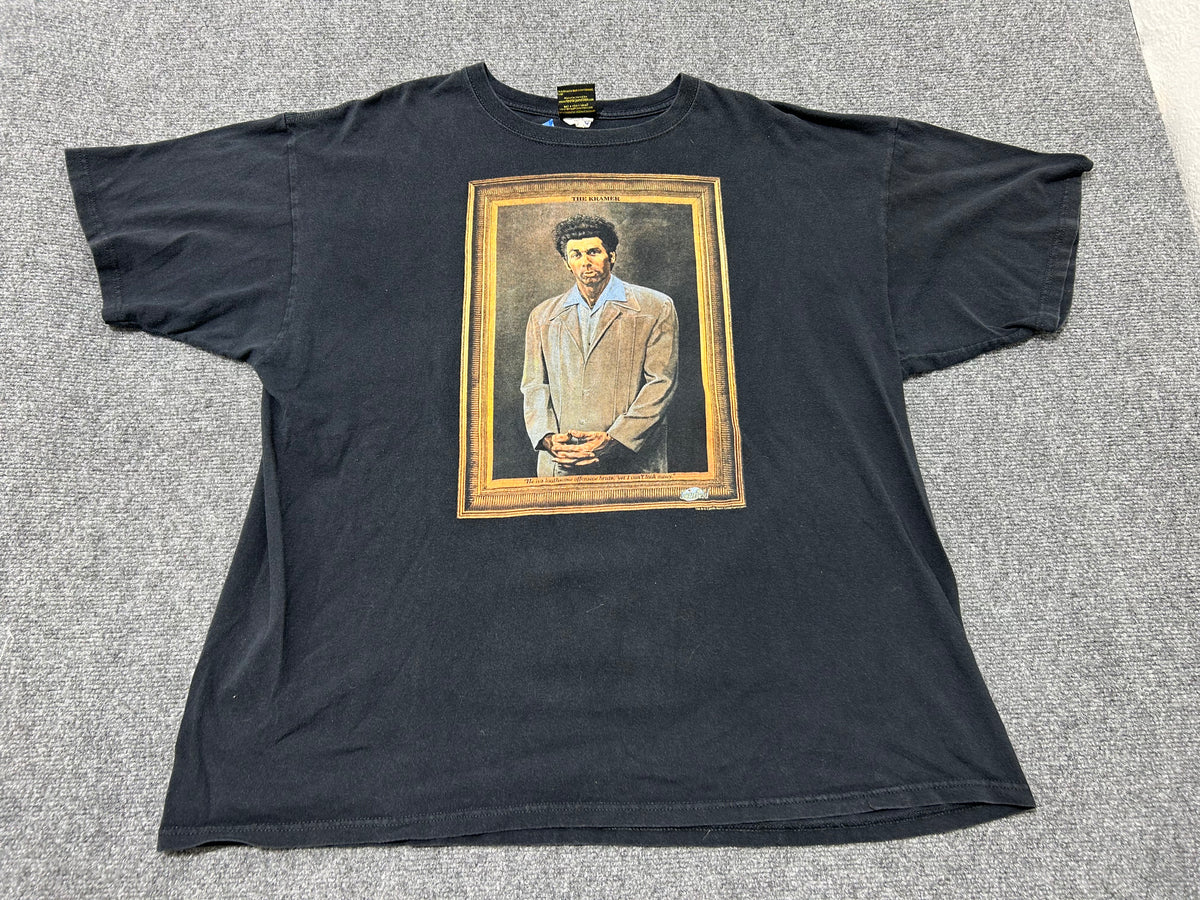 Seinfleld Kramer Portrait Tee - Black Size XXL