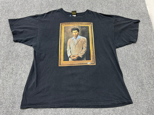 Seinfleld Kramer Portrait Tee - Black Size XXL