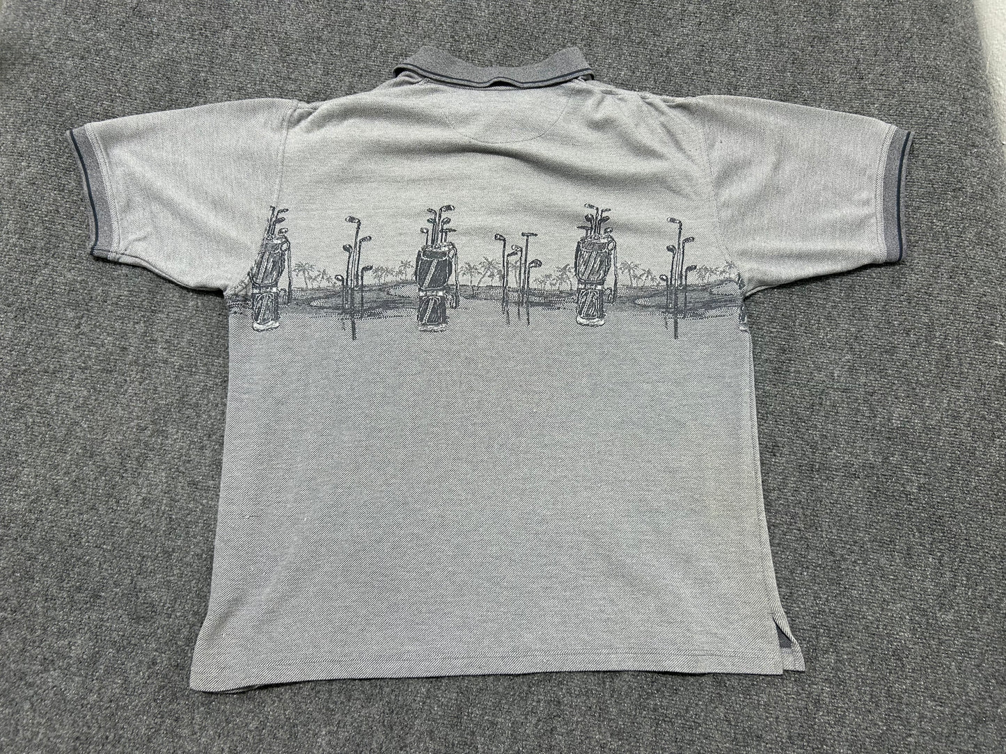 Boca Classics Golf Polo Shirt - Grey Size Large