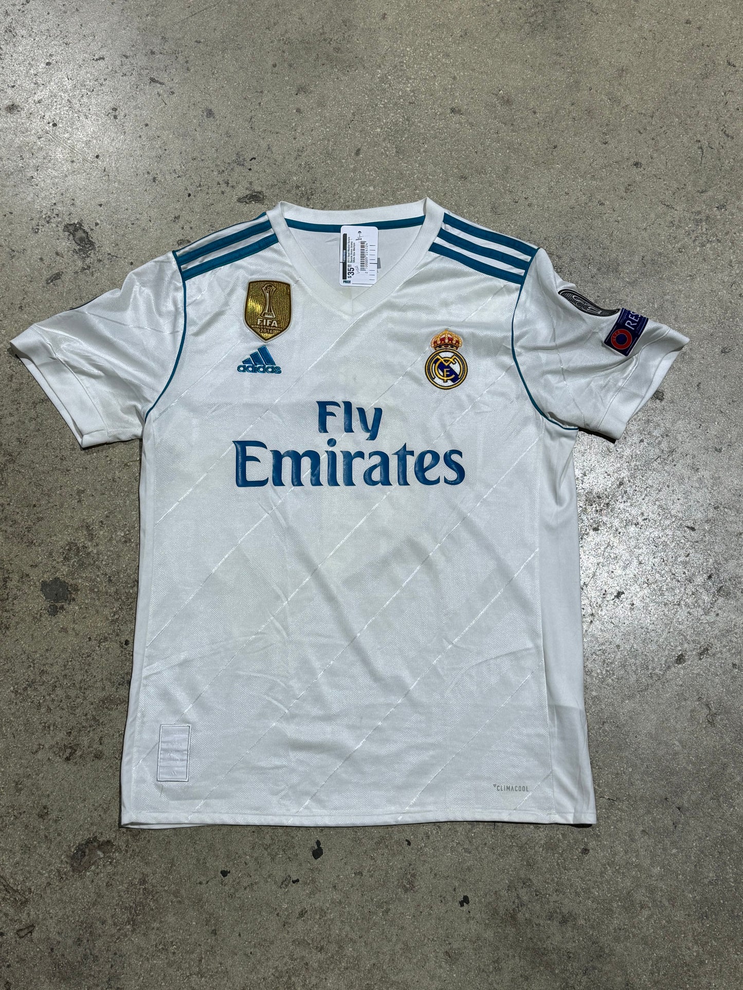 2017 Real Madrid Sergio Ramos Home Jersey - White Size Medium