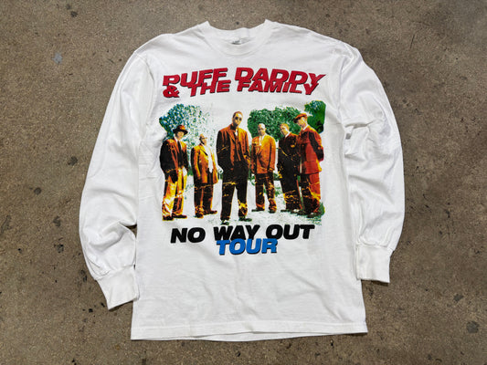 Bootleg Puff Daddy & The Family No Way Out Tee - White Size Large (20.5 x 30.5)