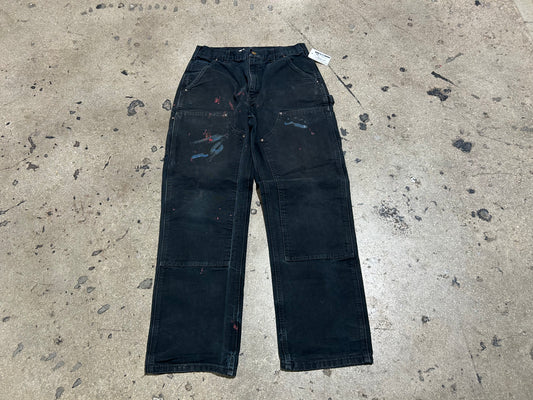 Carhartt Double Knee Carpenter Pants - Black Size 32x32