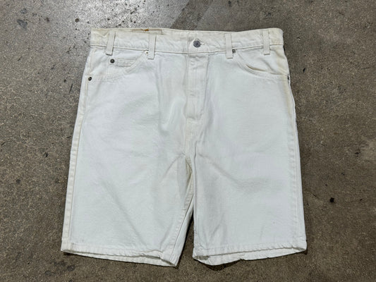 Levis Orange Tab Denim Shorts - White Size 36