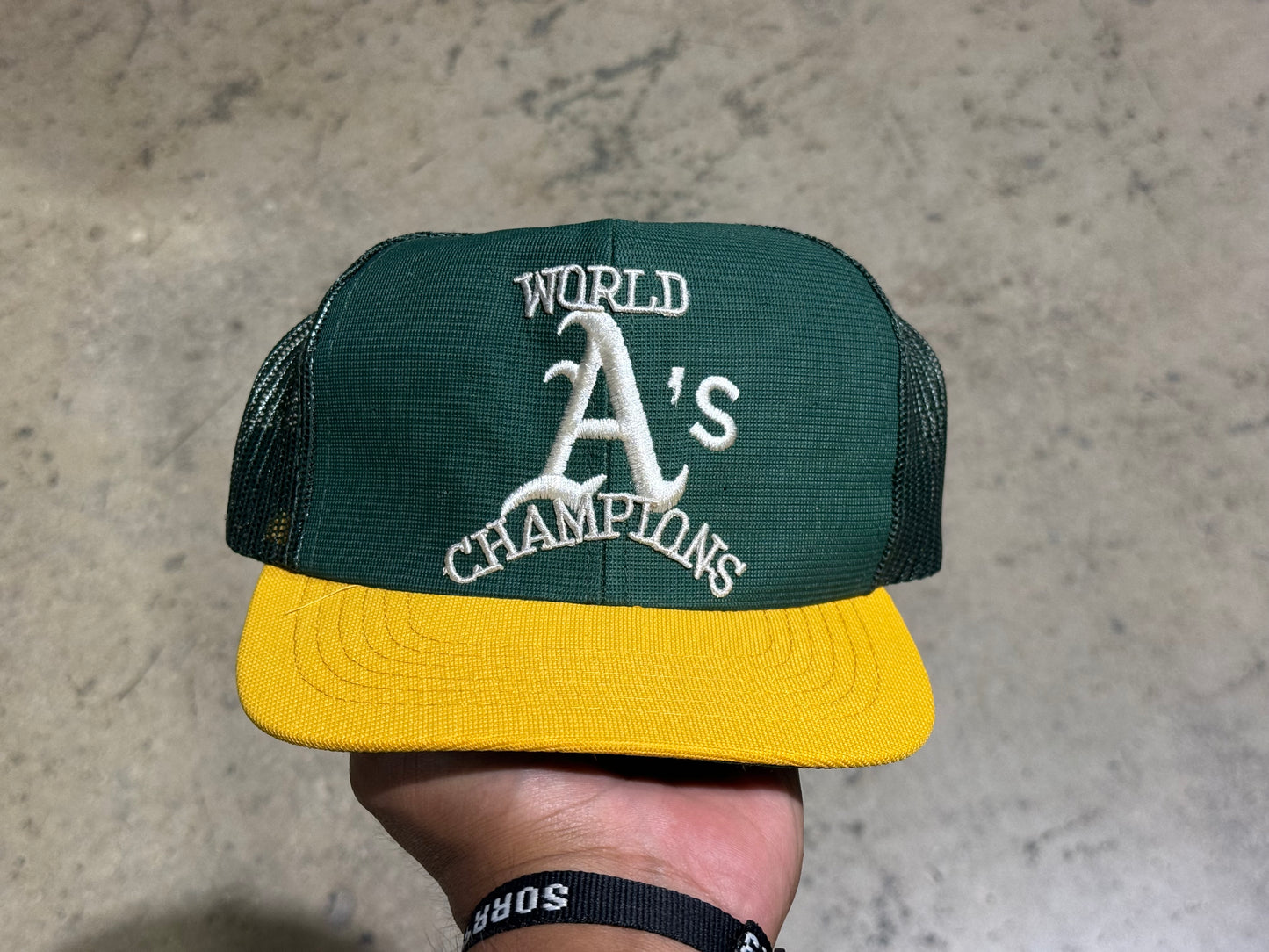 1989 Oakland A's World Series Champs Trucker Hat