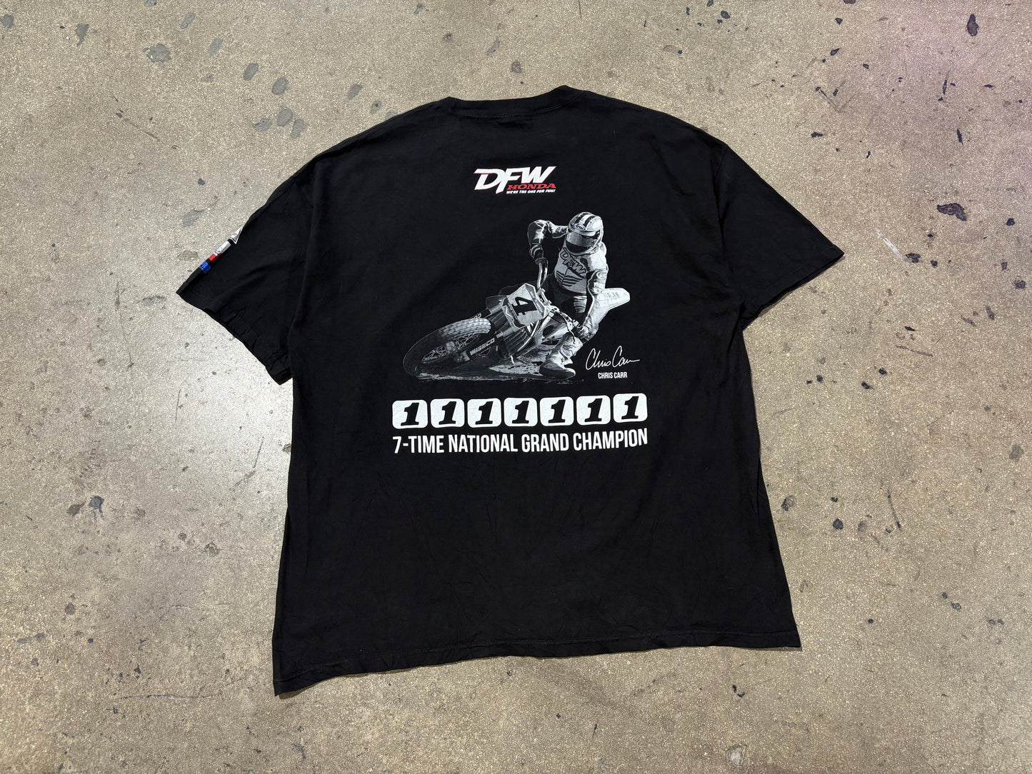 DFW Honda Dirt Bike Champ Tee - Black Size XXL