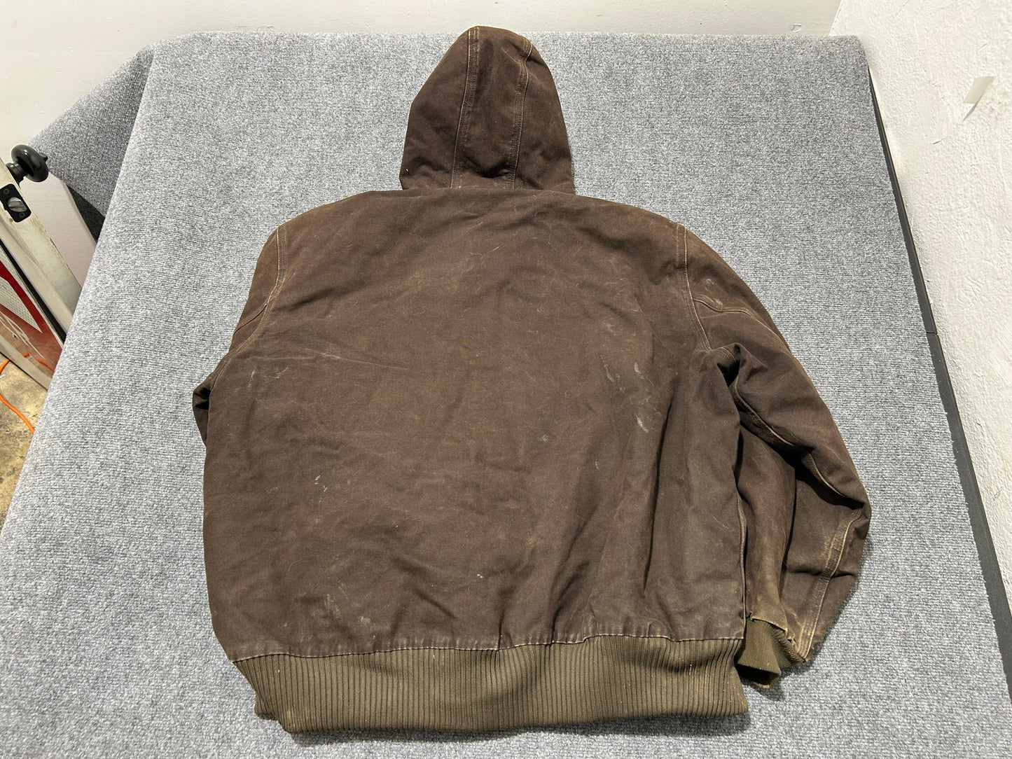 Carhartt Hooded Work Jacket - Brown Size XXL