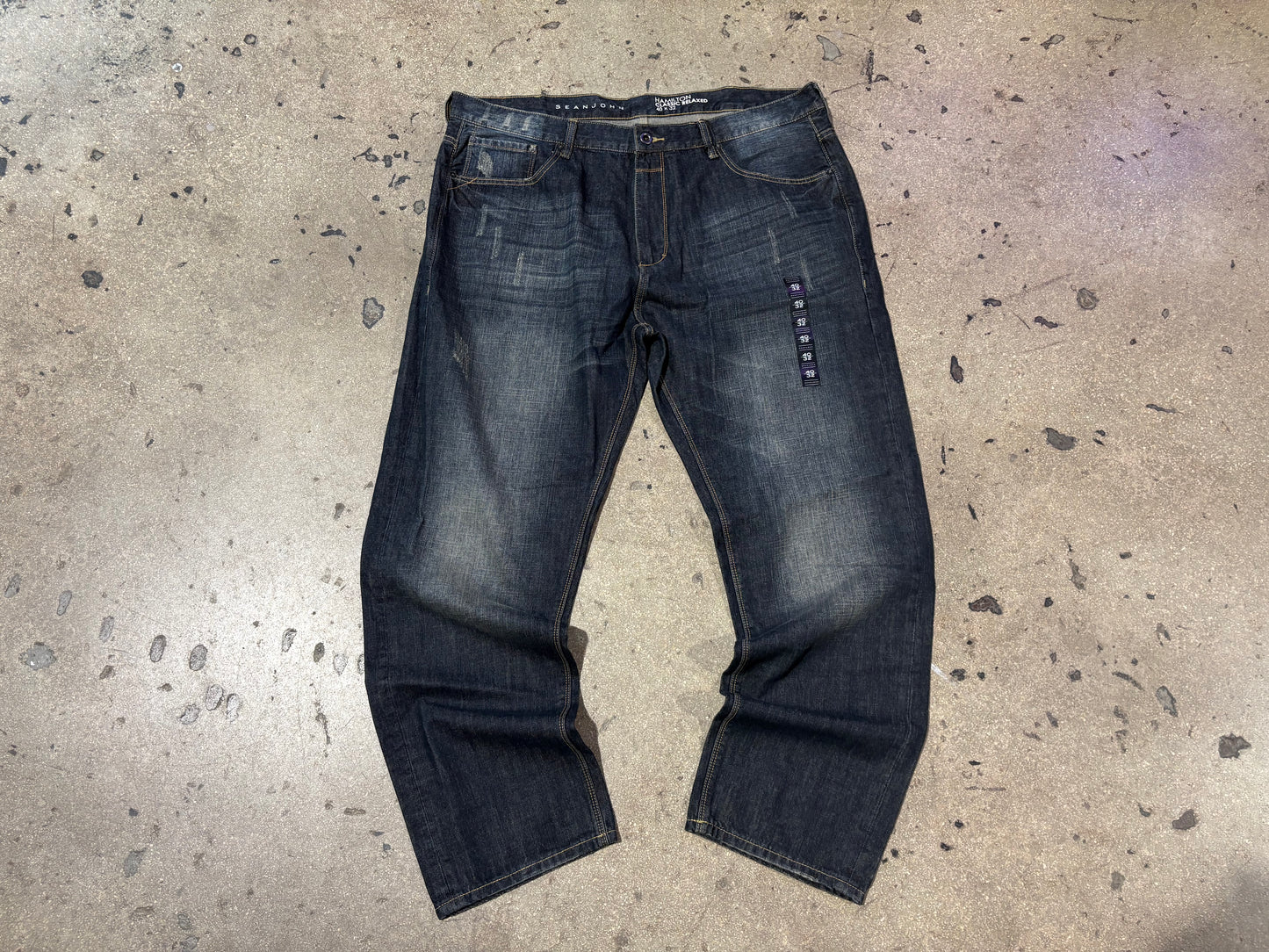 Sean John Hamilton Relaxed Fit Jeans - Dark Wash Size 40 x 32