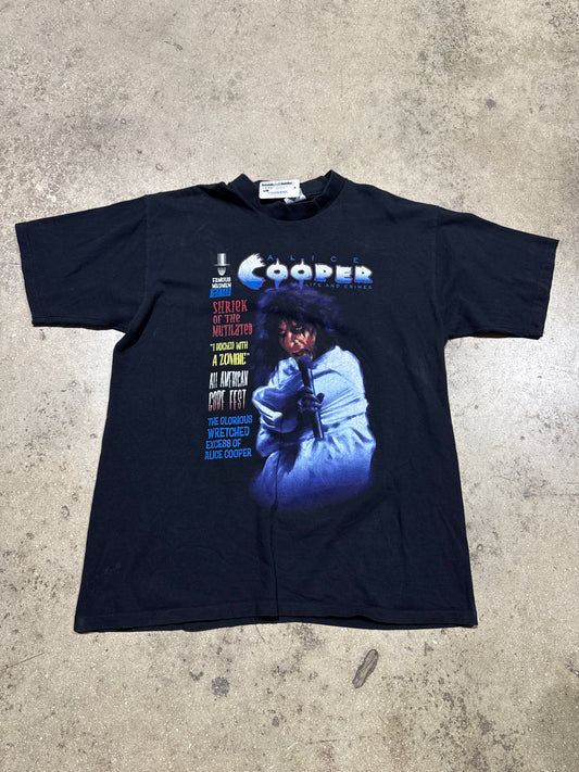 1999 Alice Cooper Life & Crimes Tour Tee - Black Size XL