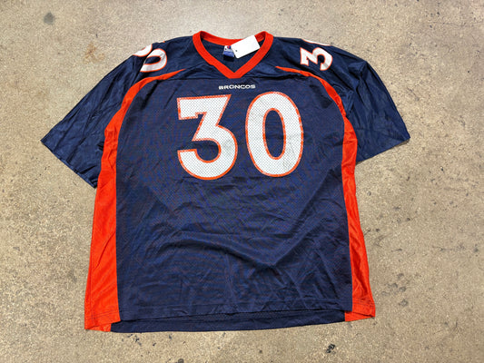 Denver Broncos #30 Davis Football Jersey - Navy Size 3XL