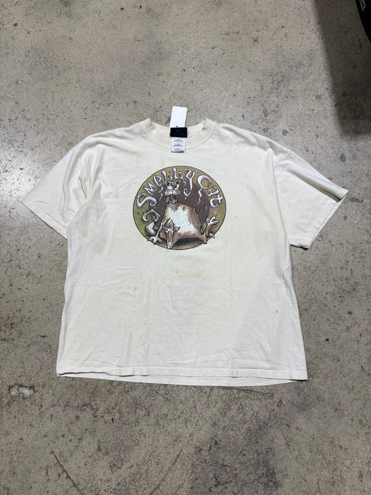 Friend Smelly Cat Tee - White Size XXL (25 x 29)