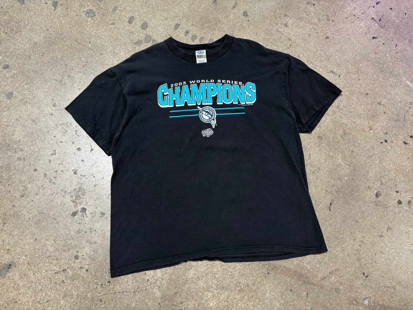 2003 Florida Malrins World Series Champs Tee - Black Size XL