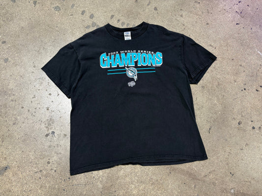 2003 Florida Malrins World Series Champs Tee - Black Size XL