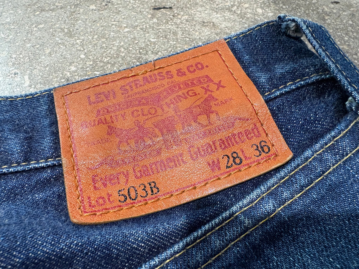 Levis 503bxx Selvedge Denim - Blue Size 27 x 36
