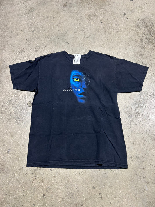 Avatar Half Face Tee - Black Size Large