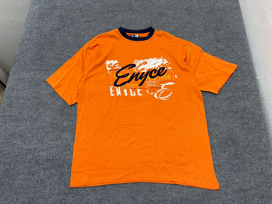 Enyce Embroidered Logo Tee - Orange Size XL