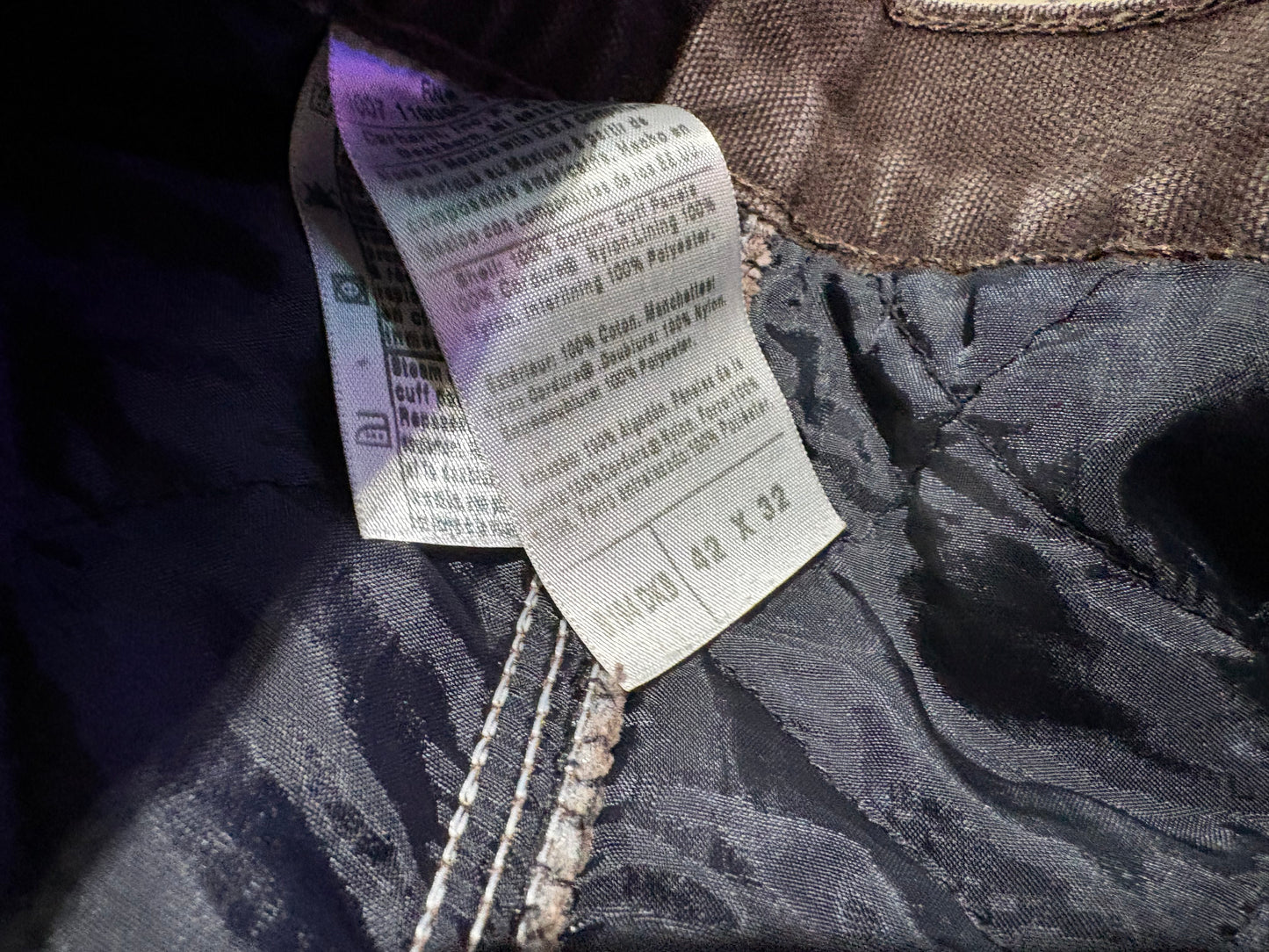 Carhartt Double Knee Work Pants - Brown Size 42 x 32