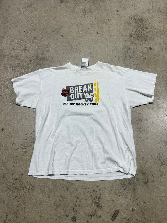 1996 NHL Break Out Tour Tee - White Size XL