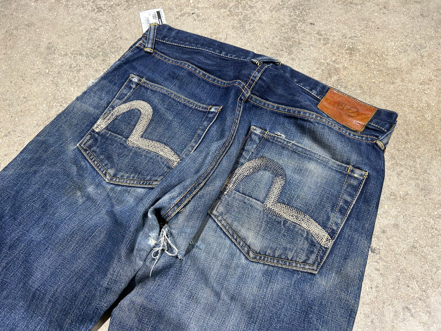 Evisu With Yeeks Out Jeans - Blue Size 33
