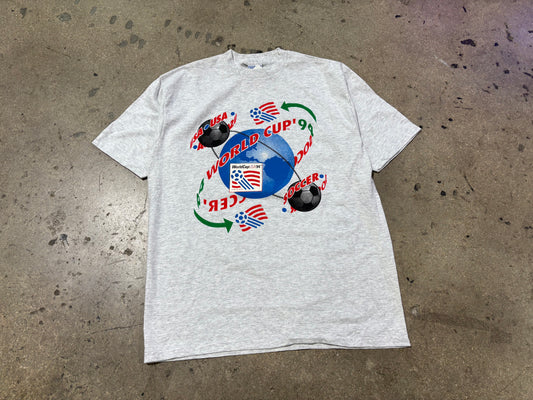 1994 World Cup Globe Tee - Grey Size XL