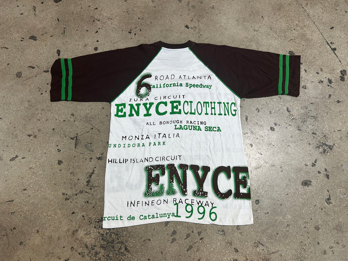 ENYCE AOP Tee - Brown/White/Green Size XXXL