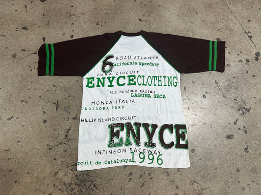 ENYCE AOP Tee - Brown/White/Green Size XXXL