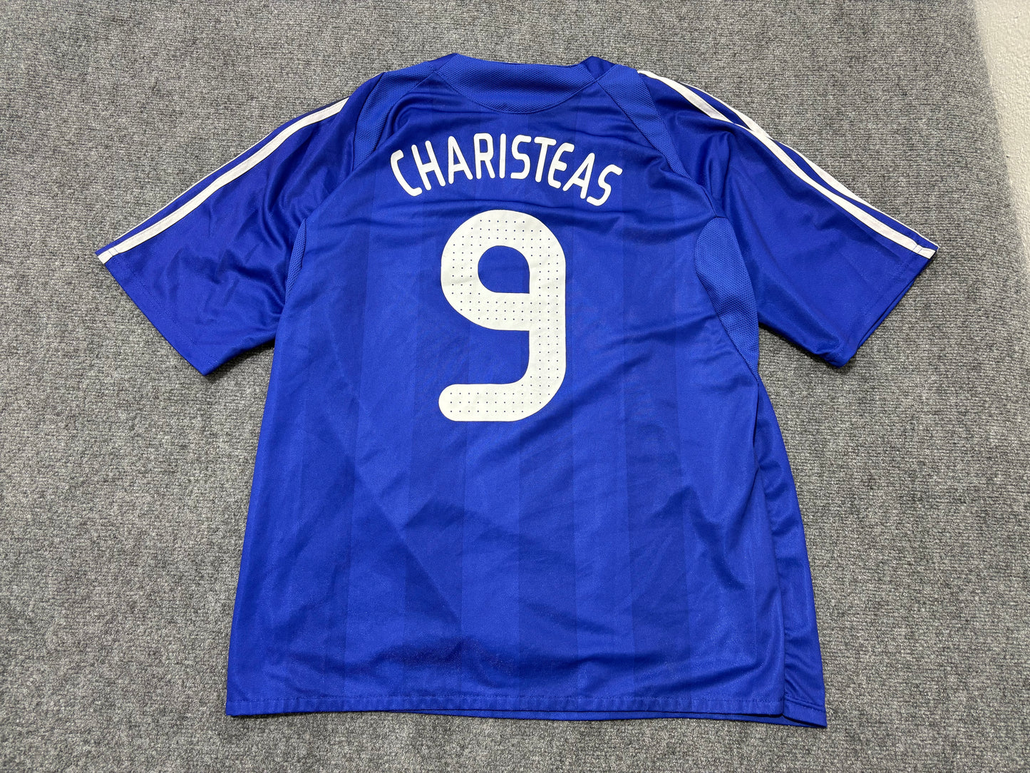 Boot Greece #9 Charisteas Soccer Jersey - Blue Size XL