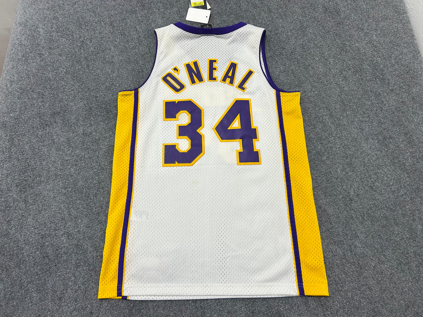 Los Angeles Lakers Shaq Oneal #32 Basketball Jersey - White Size Small