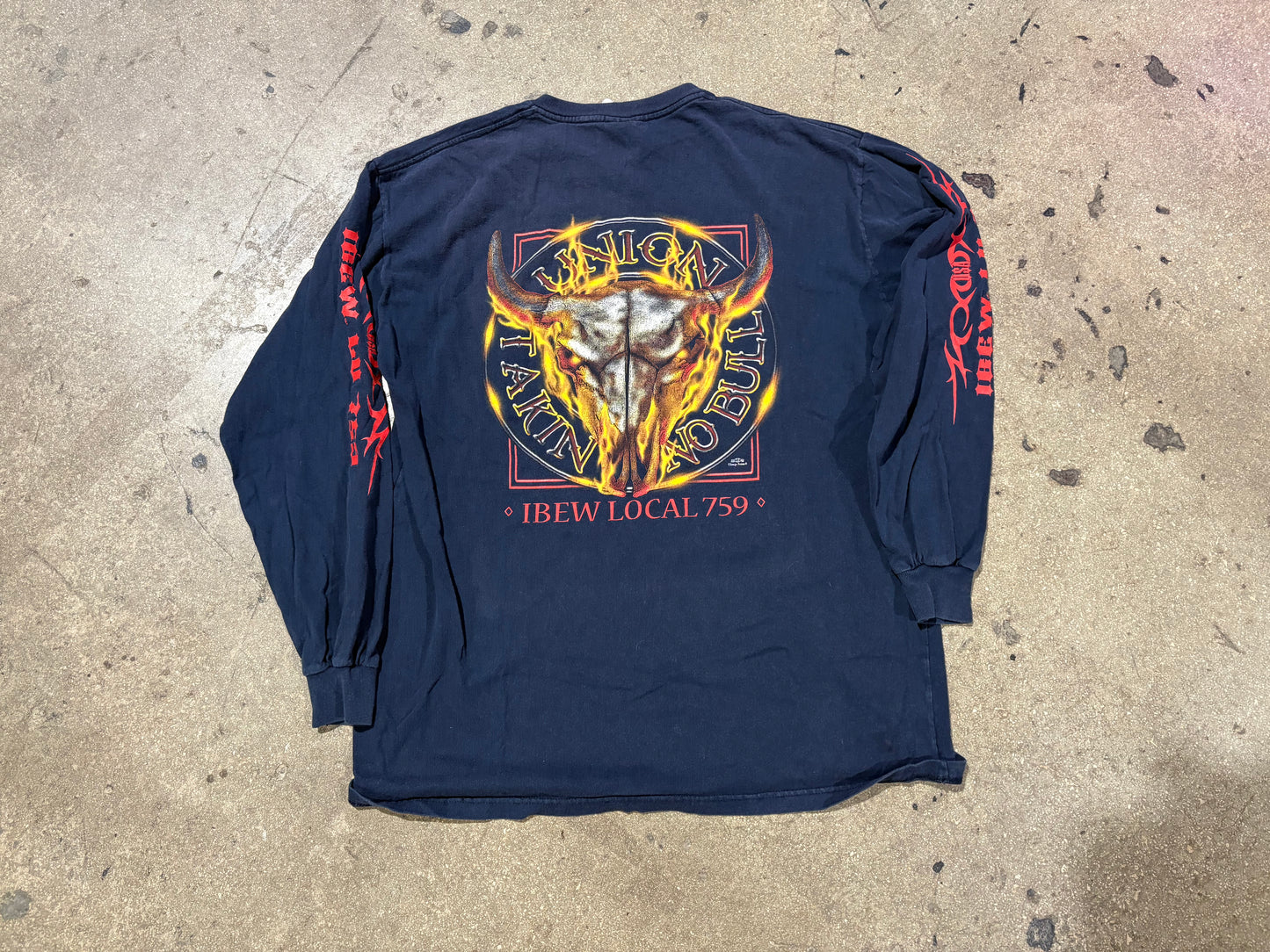 IBEW Local 759 Union Long Sleeve - Navy Size XL