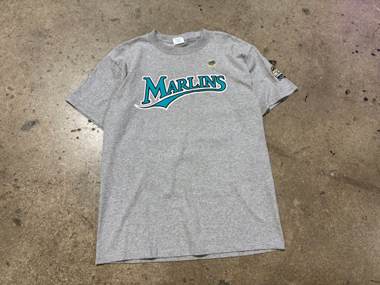 Florida Marlins #20 Miguel Cabrera Tee - Grey Size Large