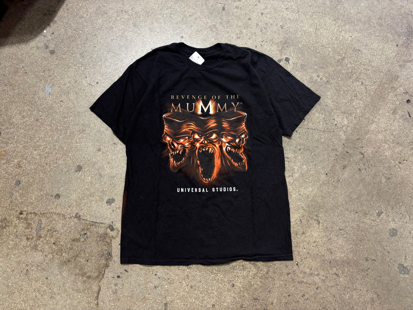 Universal Studios Revenge Of The Mummy Tee - Black Size XL