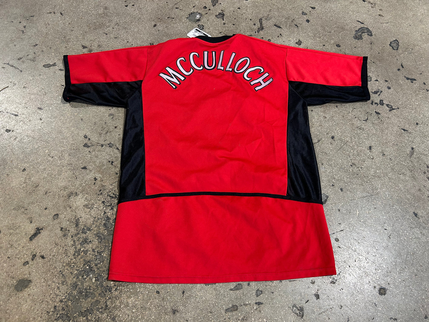 Boot Manchester United McCulloch Soccer Jersey - Red Size Large