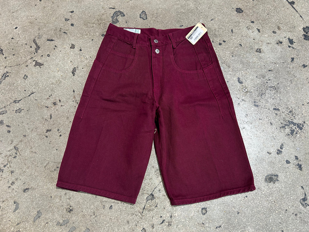 Guess Denim Shorts - Burgundy Size 30
