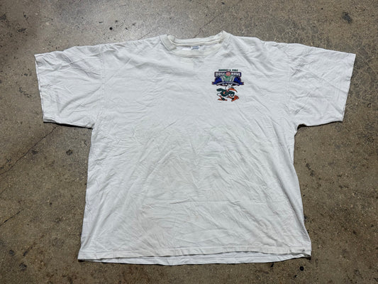 2002 Miami Hurricanes Rose bowl Tee - White Size 2XL