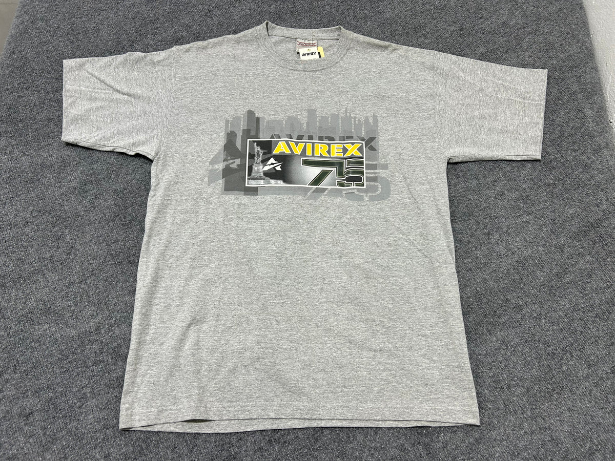 Avirex 75 Tee - Gray Size Large