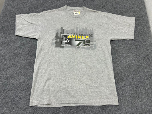 Avirex 75 Tee - Gray Size Large