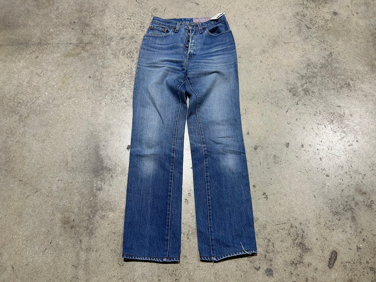WMNS Levis 501 Button Fly Jeans - Blue Size 20