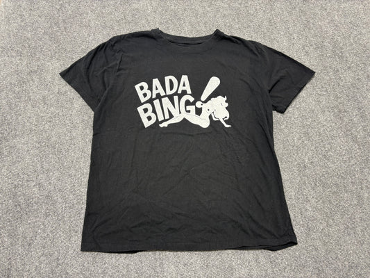 Sopranos Bada Bing Tee - Black Size Large