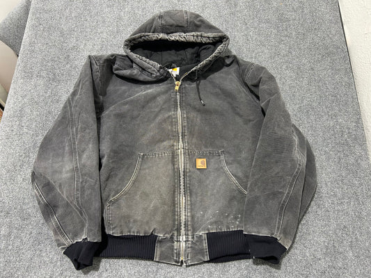 Carhartt Hooded Work Jacket - Gray Size XXL
